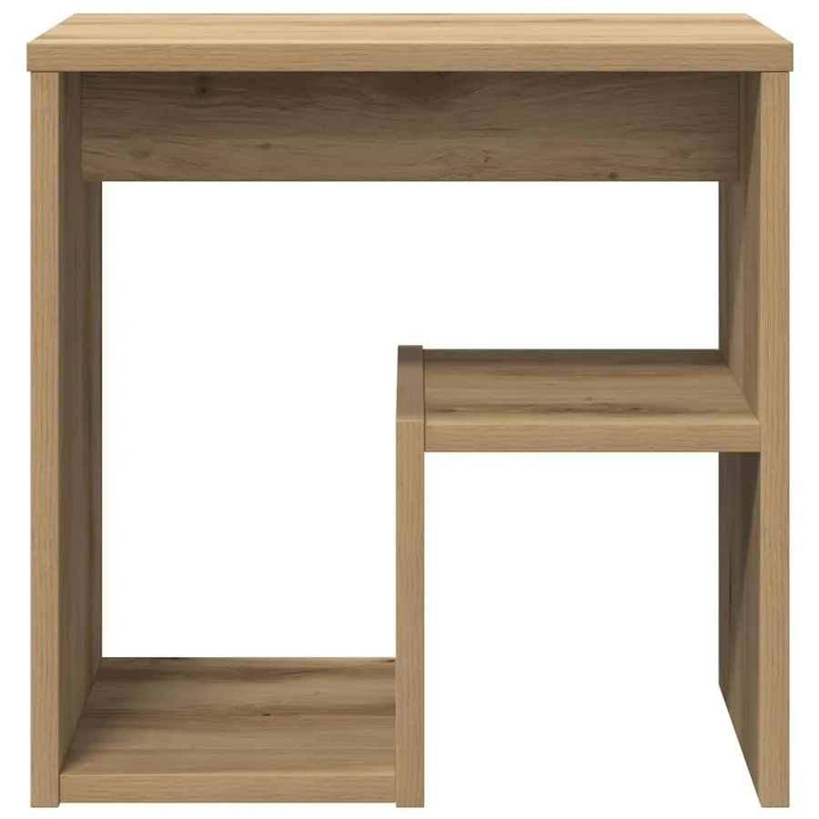 Table de chevet chêne artisanal 40x30x40 cm bois d'ingénierie - 6