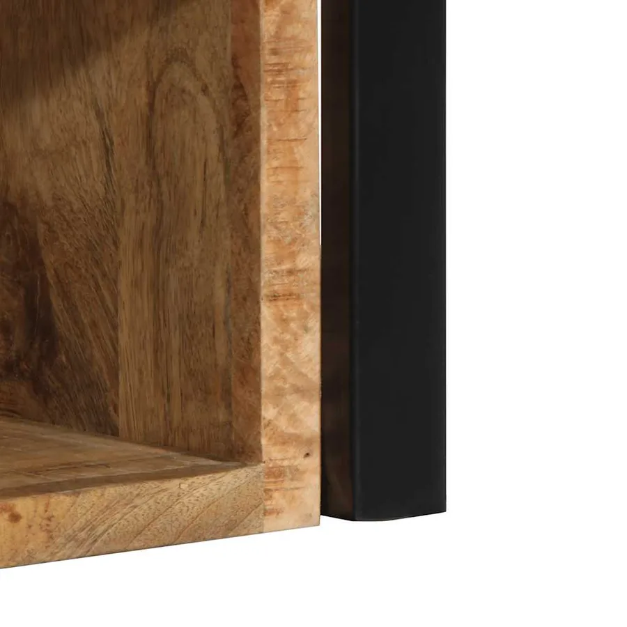 Tables de chevet 2 pcs 40x35x40 cm bois de manguier massif brut - 11