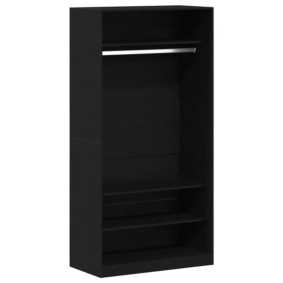 Armoire Chêne noir 100 x 50 x 200 cm Bois d'ingénierie - 2