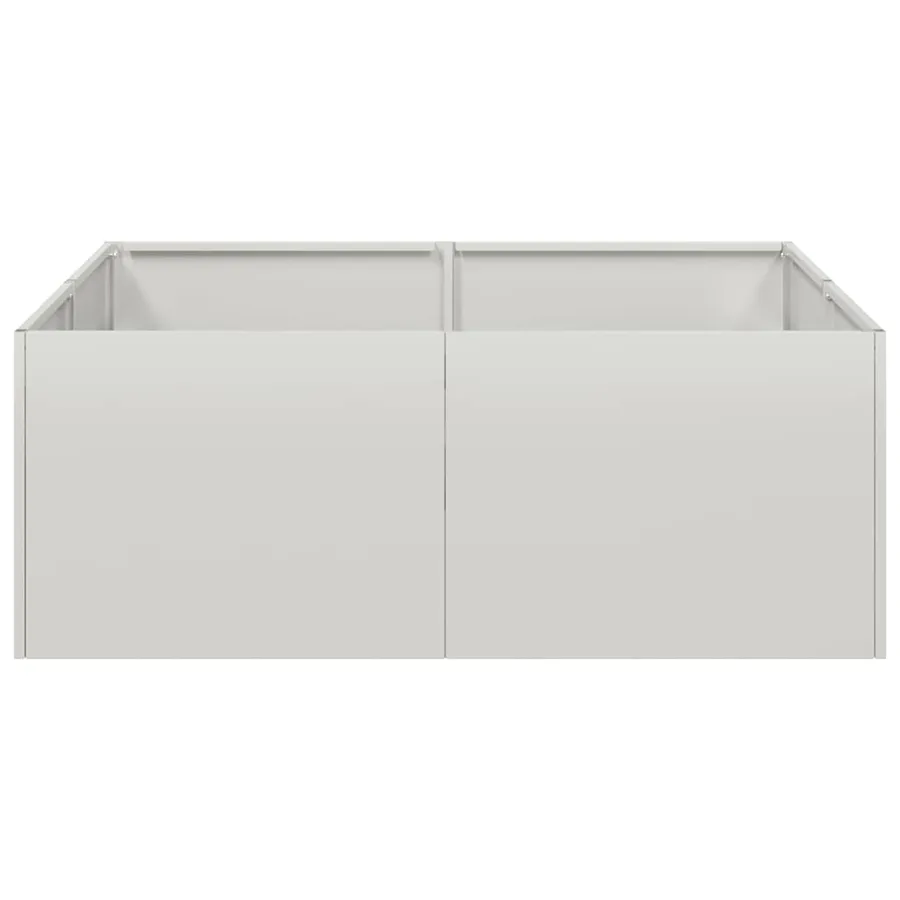 Jardinière 80x80x30 cm acier inoxydable - 4