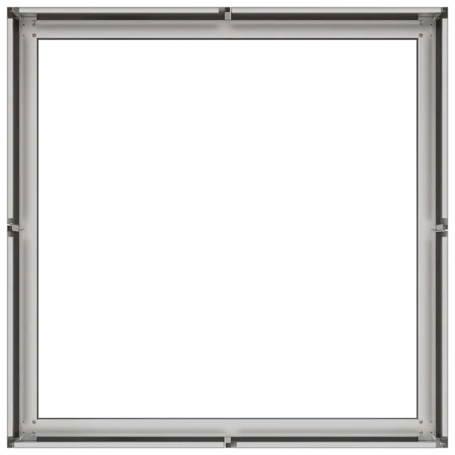 Jardinière 80x80x30 cm acier inoxydable - 5