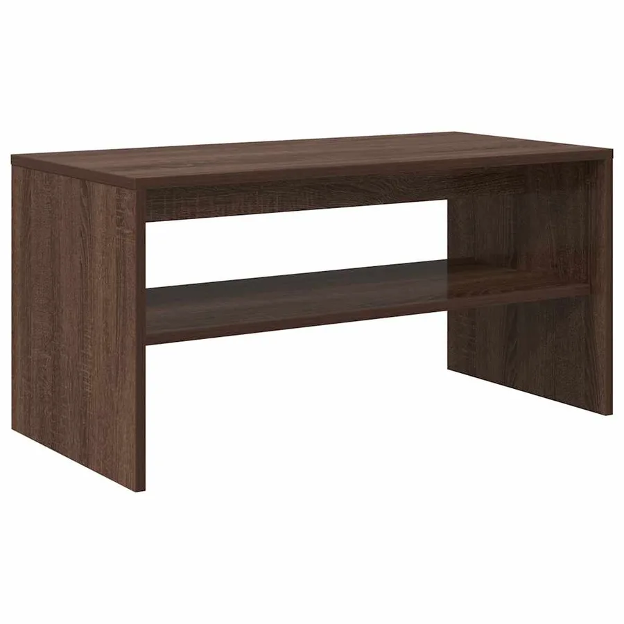 Meuble TV chêne marron 80x40x40 cm bois d'ingénierie - 2