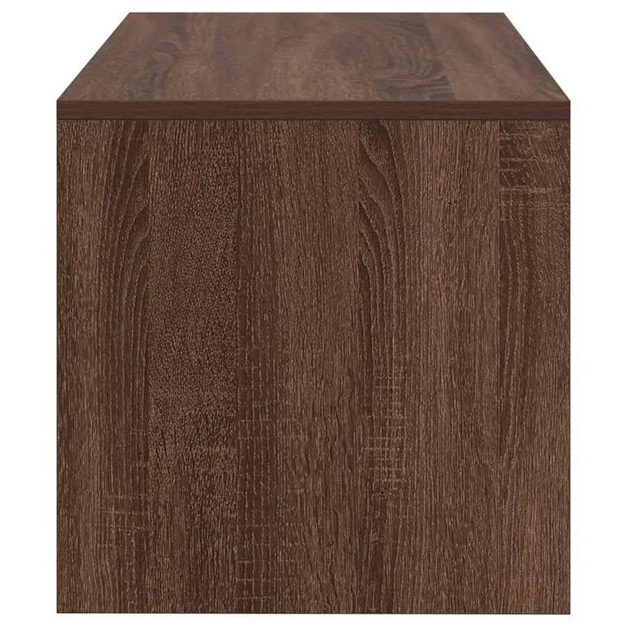 Meuble TV chêne marron 80x40x40 cm bois d'ingénierie - 6