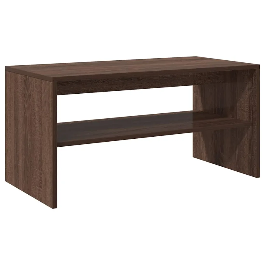 Meuble TV chêne marron 80x40x40 cm bois d'ingénierie - 7