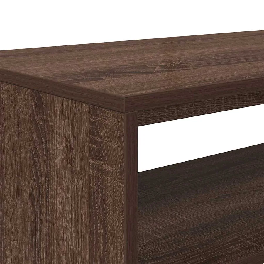 Meuble TV chêne marron 80x40x40 cm bois d'ingénierie - 8