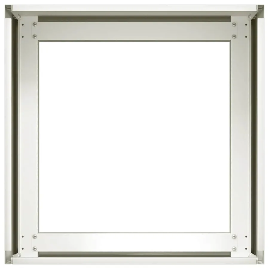 Jardinière blanc 40x40x30 cm acier - 5