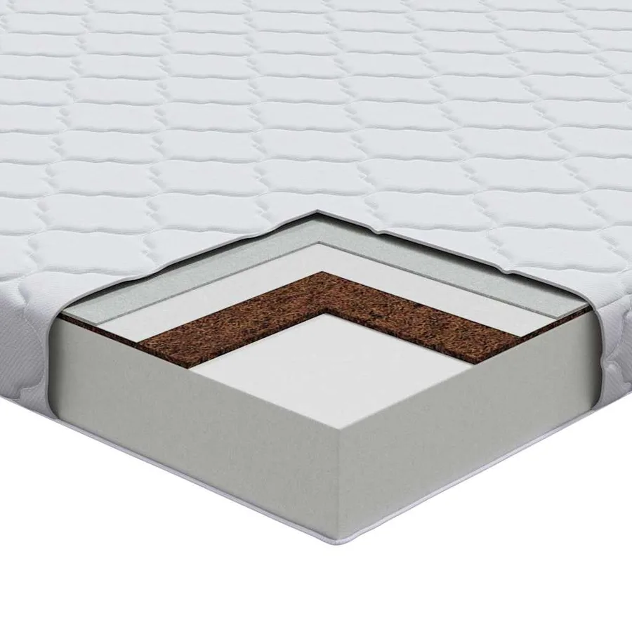 Matelas Blanc 180 x 200 cm Tissu jacquard - 11