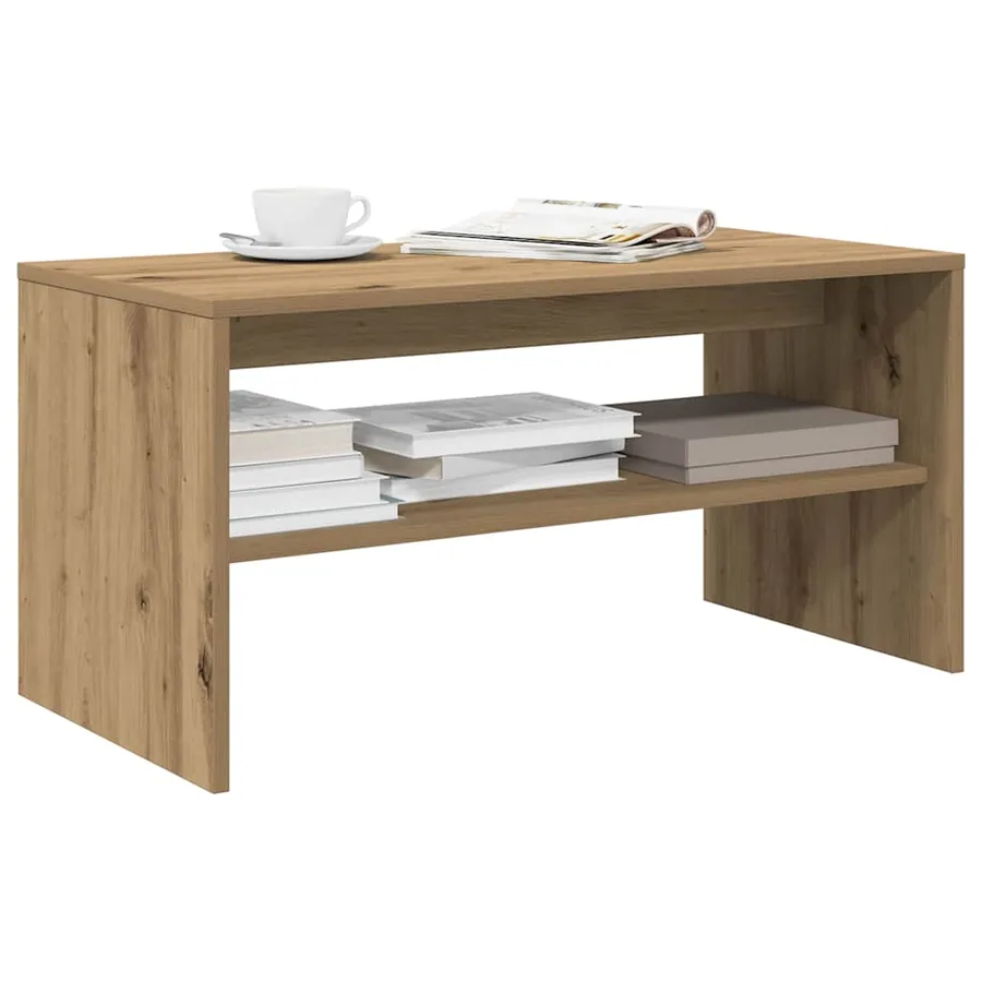 Meuble TV chêne artisanal 80x40x40 cm bois d'ingénierie