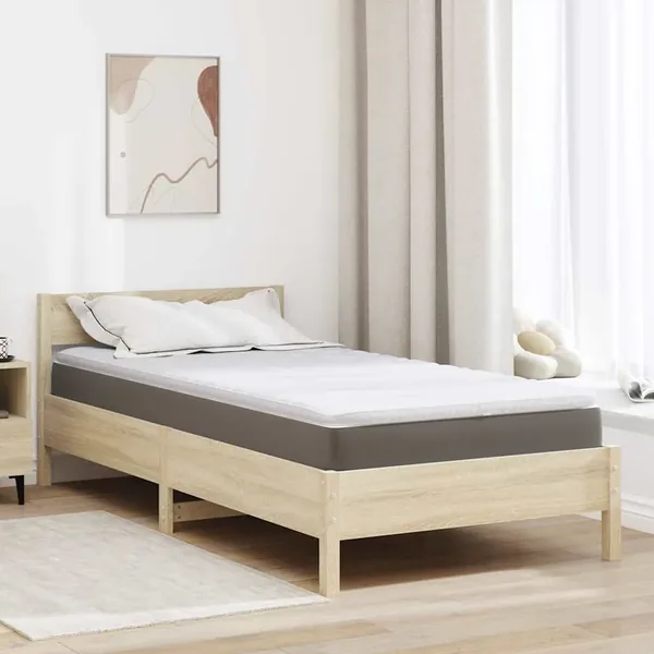 Surmatelas Blanc 100 x 200 cm Tissu en Tricot