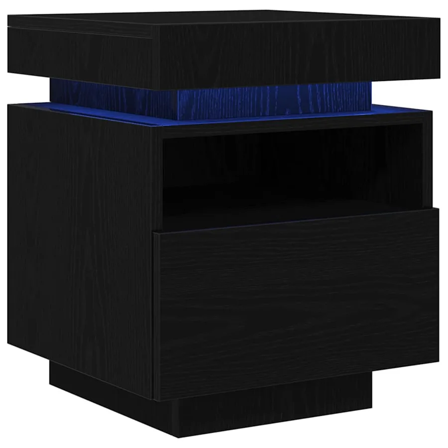 Cabinet de chevet 2 pcs Chêne noir 40 x 39 x 48,5 cm - 2