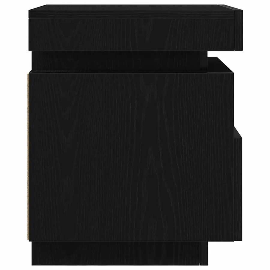 Cabinet de chevet 2 pcs Chêne noir 40 x 39 x 48,5 cm - 8