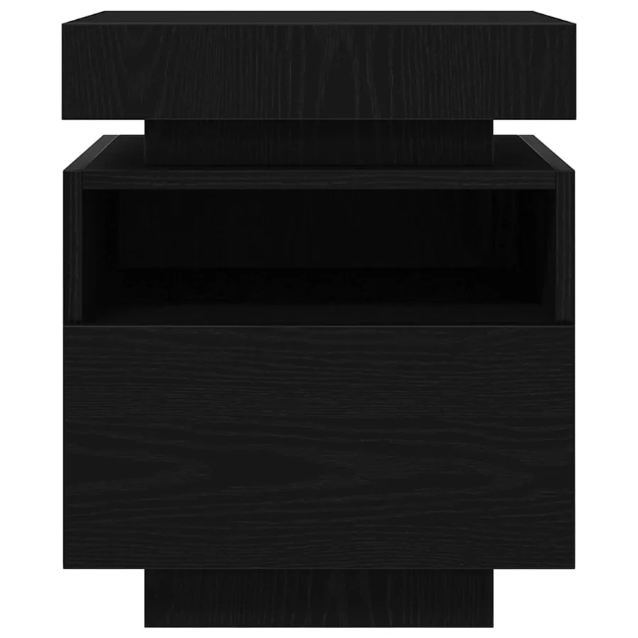 Cabinet de chevet 2 pcs Chêne noir 40 x 39 x 48,5 cm - 9