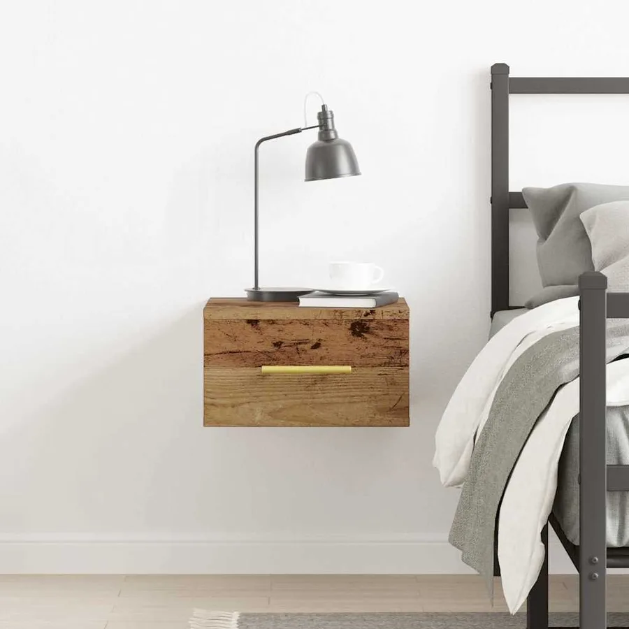 Cabinet de chevet Bois ancien 35 x 35 x 20 cm Bois d'ingénierie - 4