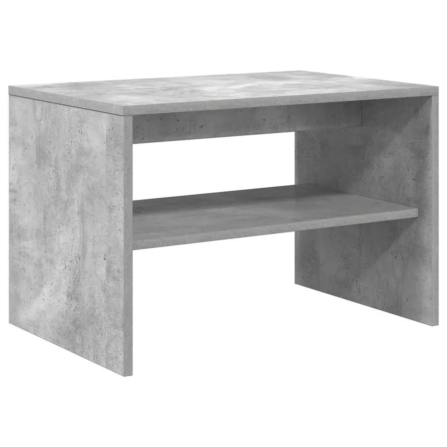 Meuble TV gris béton 60x40x40 cm bois d'ingénierie - 2
