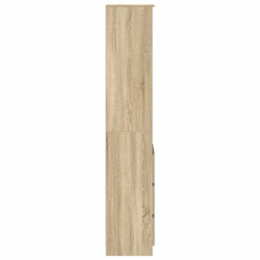 Buffet haut chêne sonoma 37,5x35x180 cm bois d'ingénierie - 7