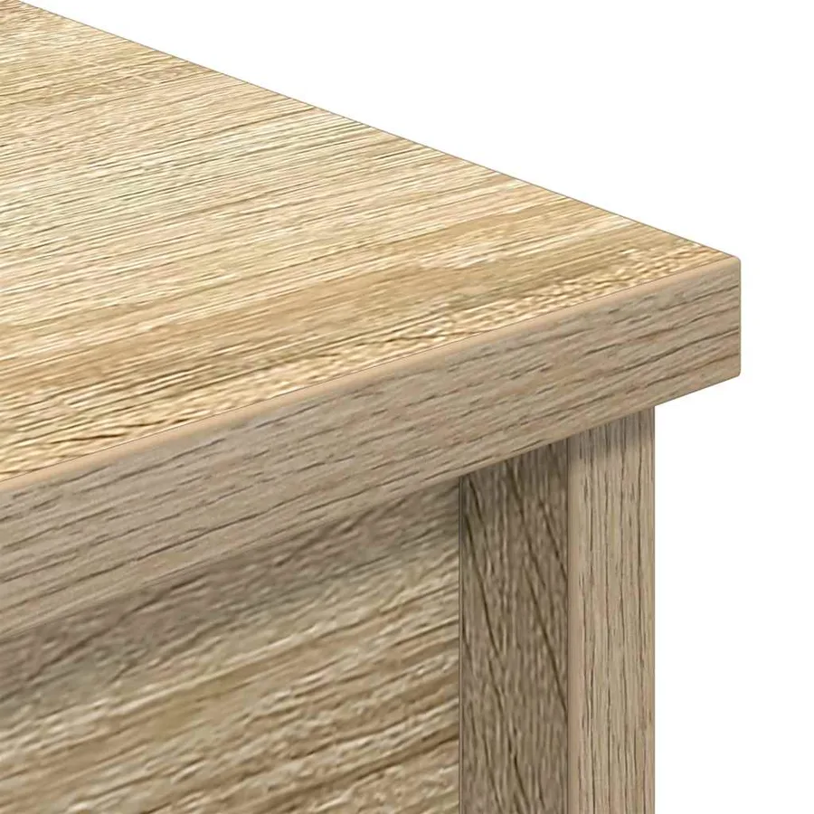 Buffet haut chêne sonoma 37,5x35x180 cm bois d'ingénierie - 9