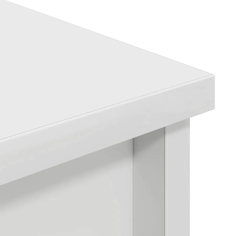 Buffet haut blanc 37,5x35x180 cm bois d'ingénierie - 9