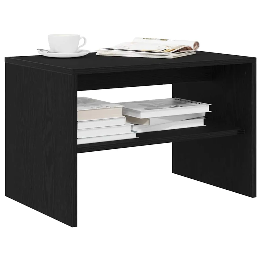 Meuble TV chêne noir 60x40x40 cm bois d'ingénierie