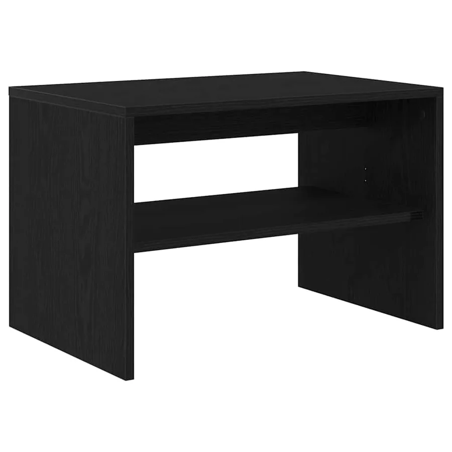 Meuble TV chêne noir 60x40x40 cm bois d'ingénierie - 2
