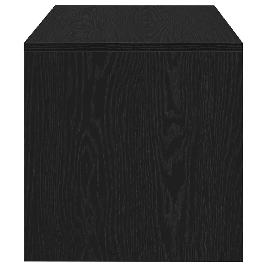 Meuble TV chêne noir 60x40x40 cm bois d'ingénierie - 6