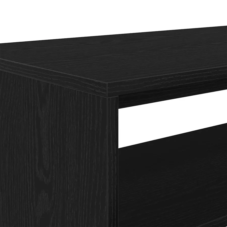Meuble TV chêne noir 60x40x40 cm bois d'ingénierie - 8