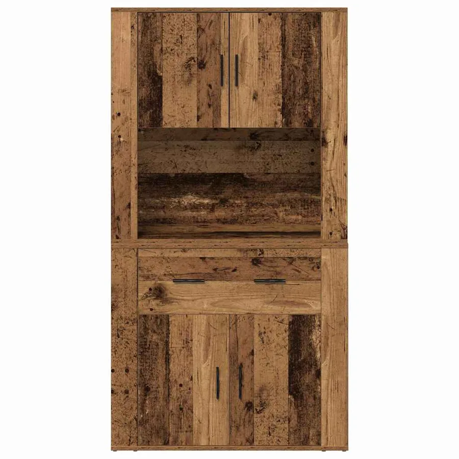 Haut de Buffet Bois ancien 80 x 33 x 150 cm Bois d'ingénierie - 6