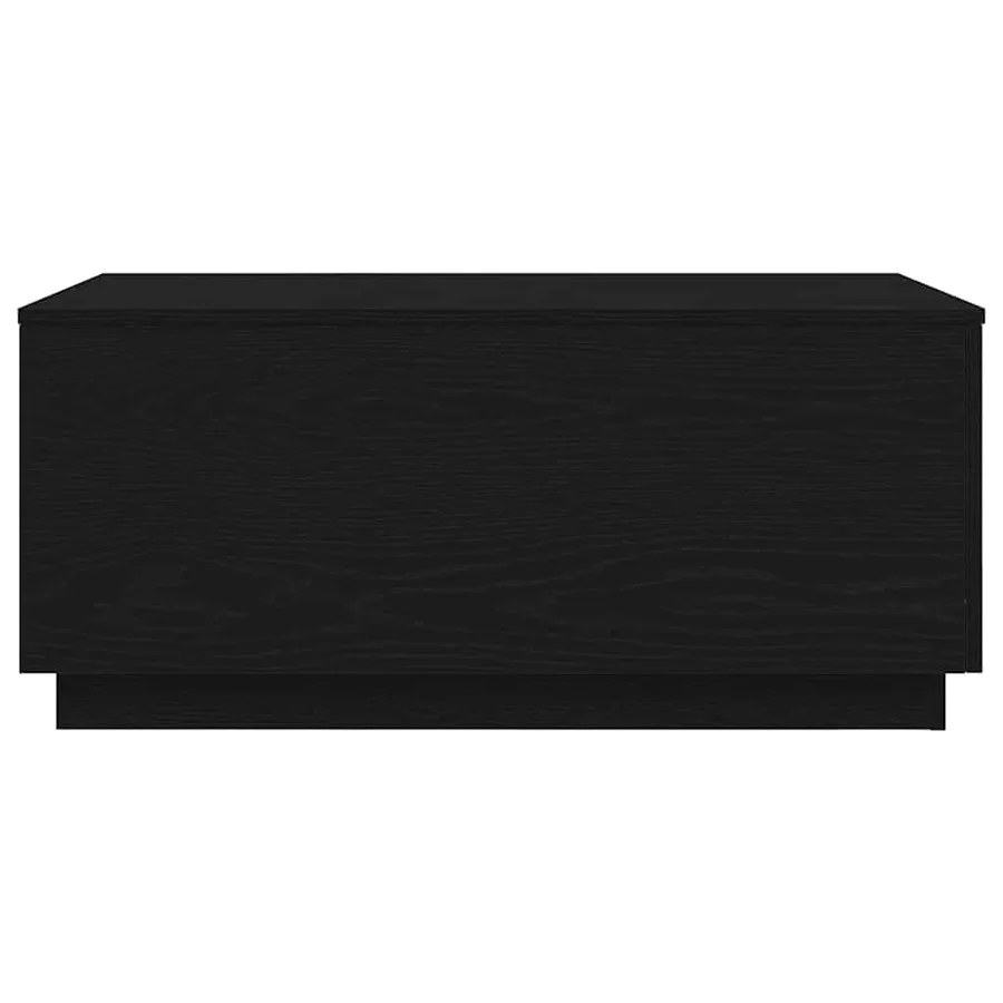 Table basse avec lumières LED chêne noir 90x50x40 cm - 7