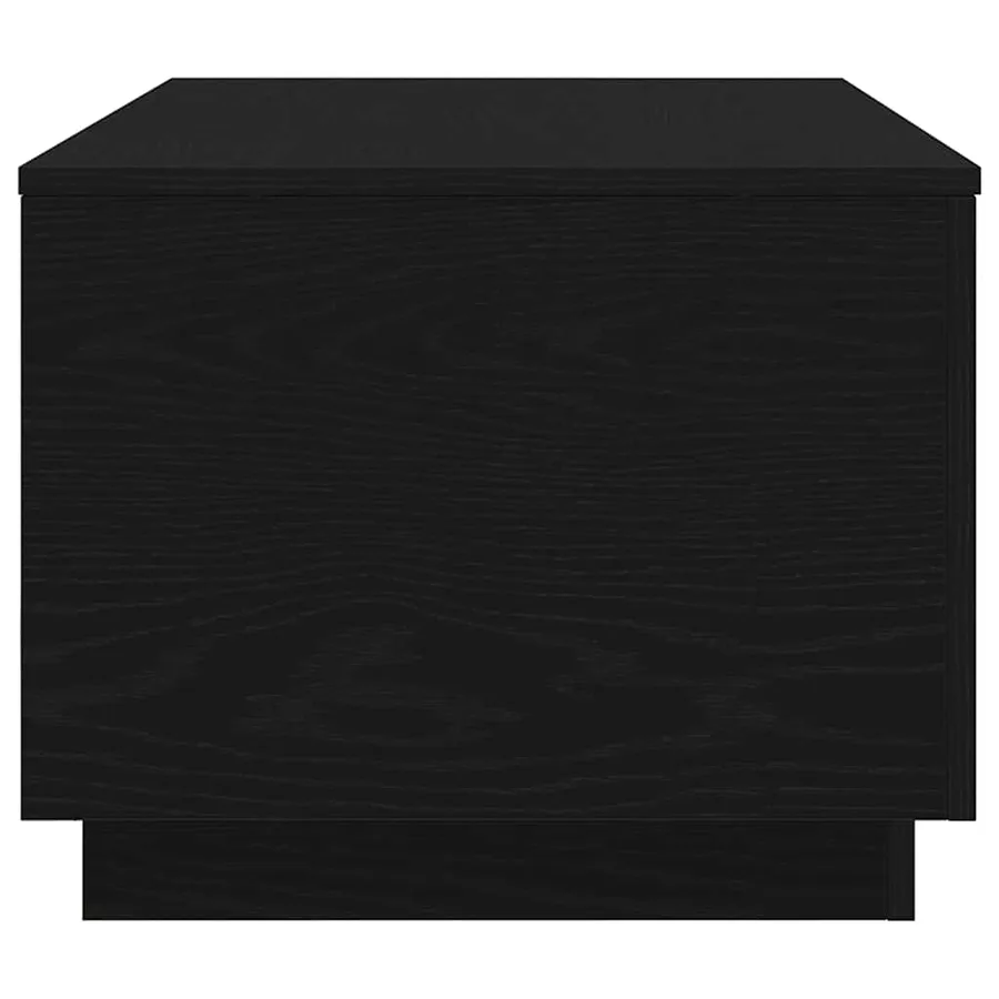 Table basse avec lumières LED chêne noir 90x50x40 cm - 8