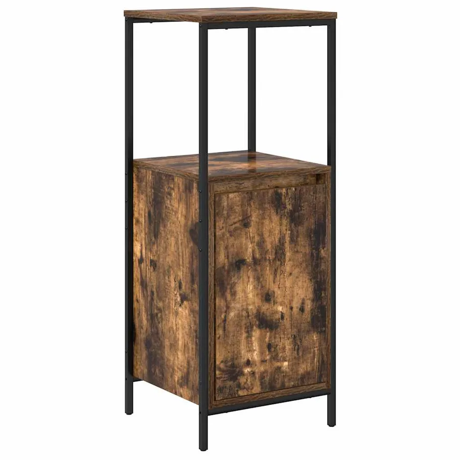 Ensemble de mobilier de salle de bain 3 pcs Chêne fumé - 5