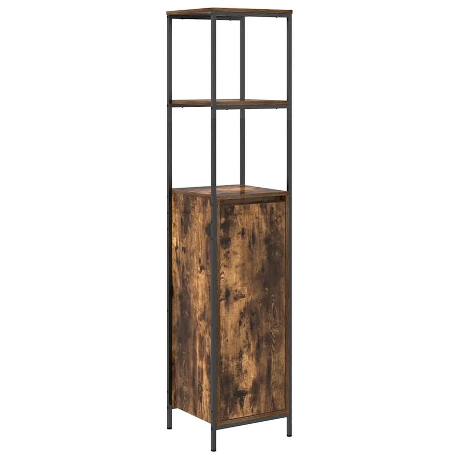 Ensemble de mobilier de salle de bain 3 pcs Chêne fumé - 7