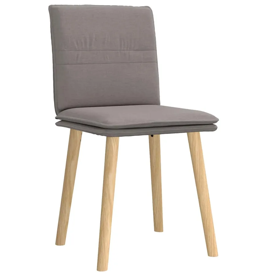 Chaises à manger lot de 2 taupe tissu - 3