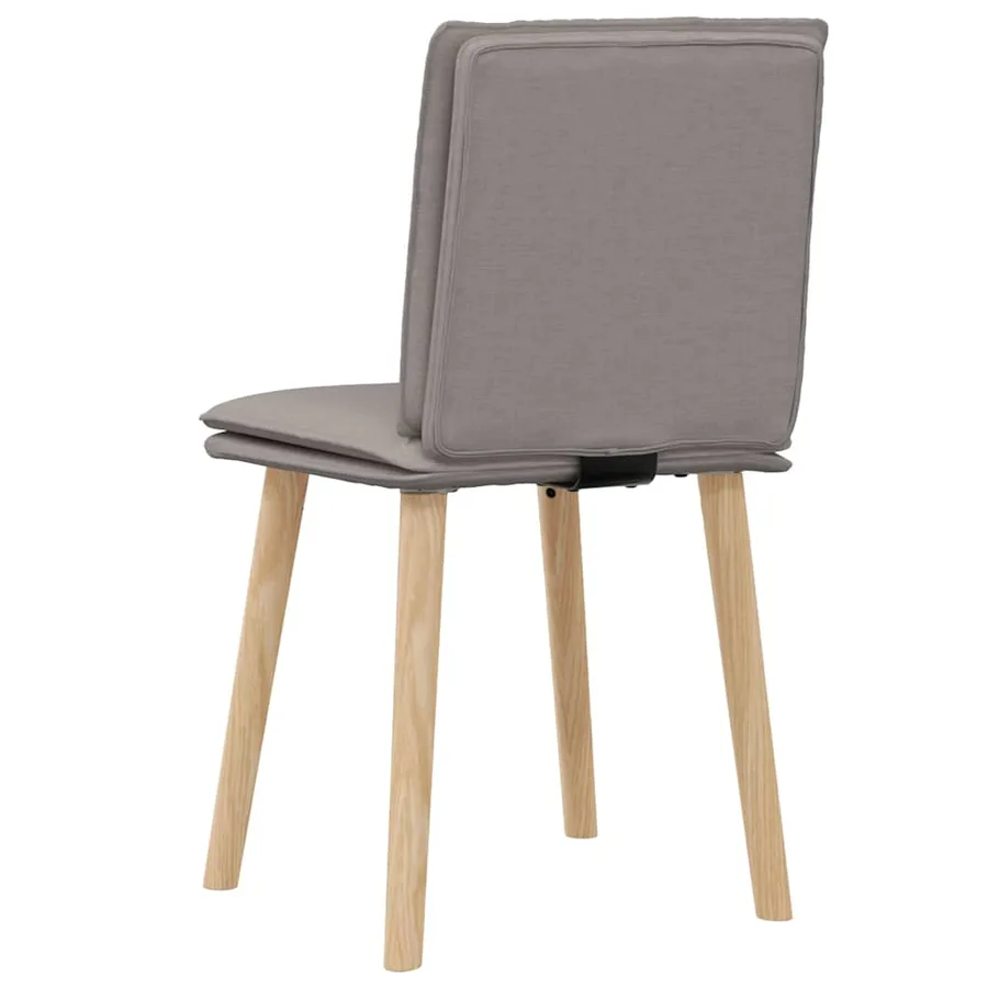 Chaises à manger lot de 2 taupe tissu - 6