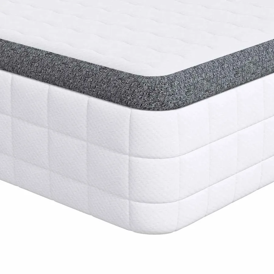 Matelas Blanc et Gris 90 x 200 cm Printemps Bonell - 2