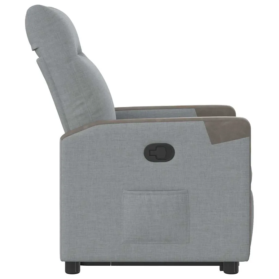 Fauteuil inclinable Gris clair Tissu - 6