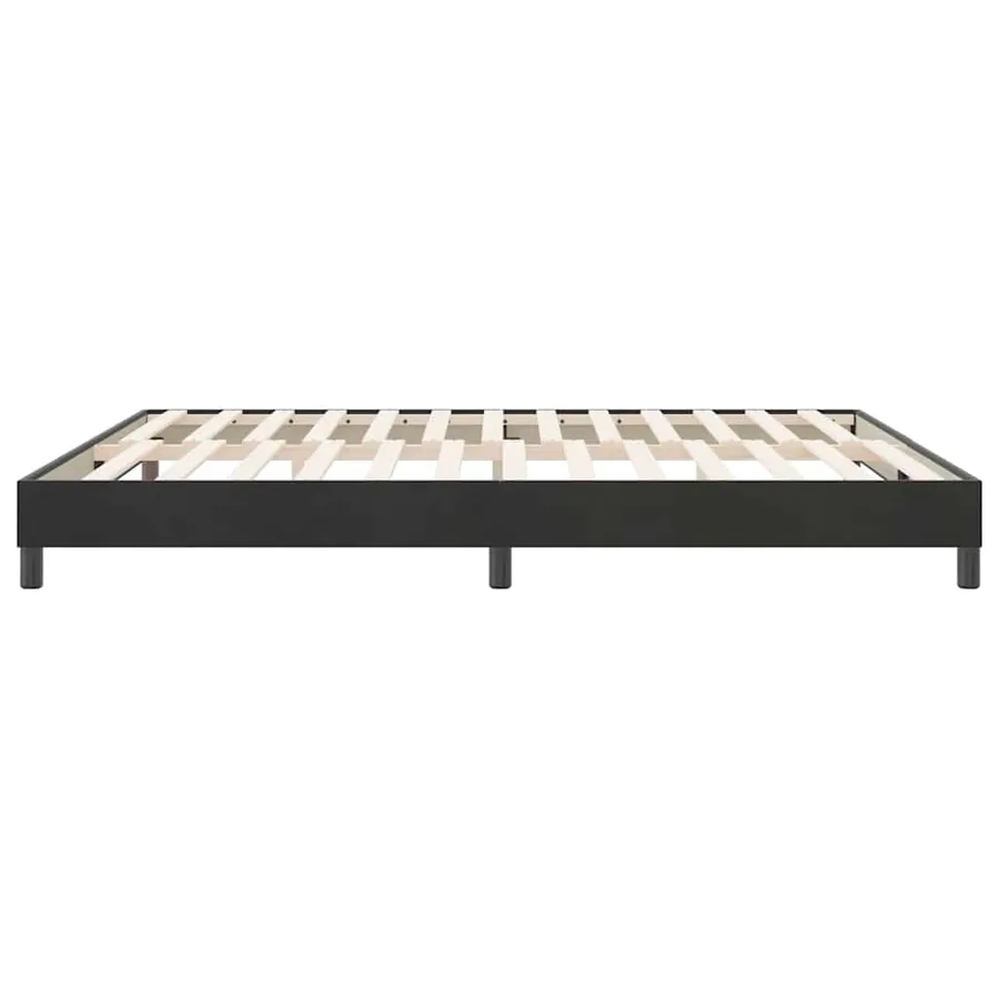 Cadre de lit sans matelas noir 180x220 cm velours - 6