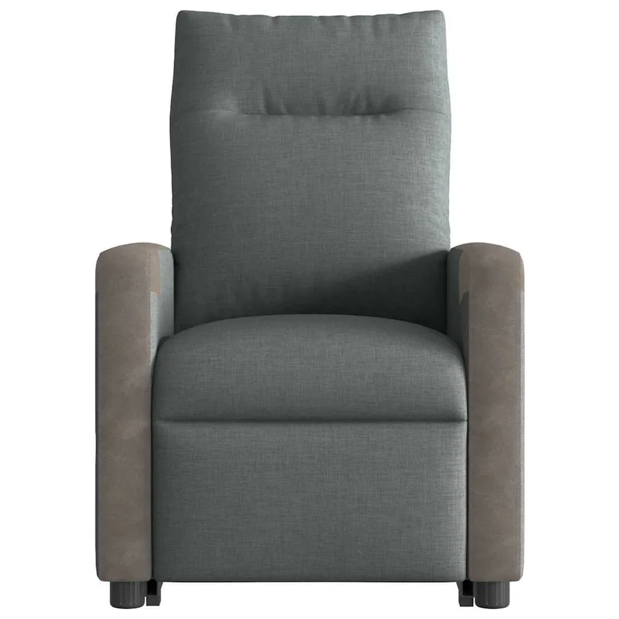 Fauteuil inclinable électrique gris foncé tissu - 5