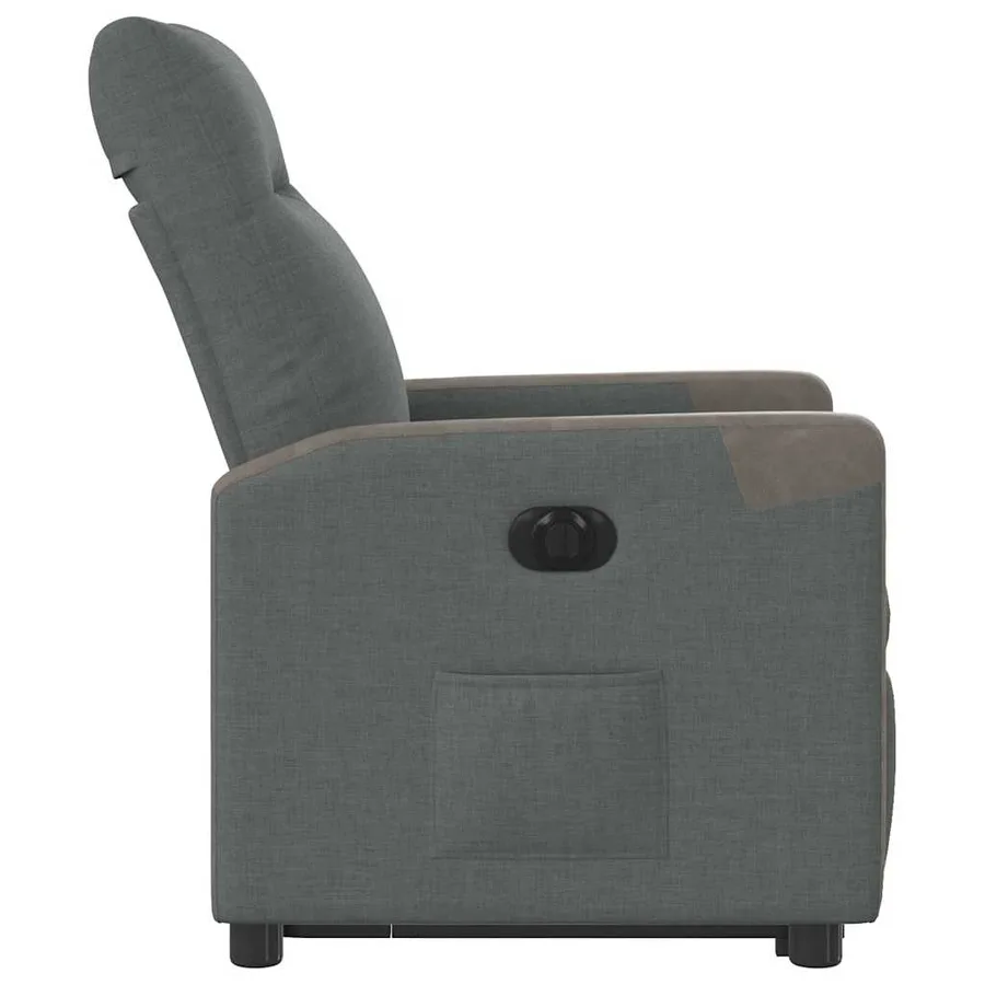 Fauteuil inclinable électrique gris foncé tissu - 6