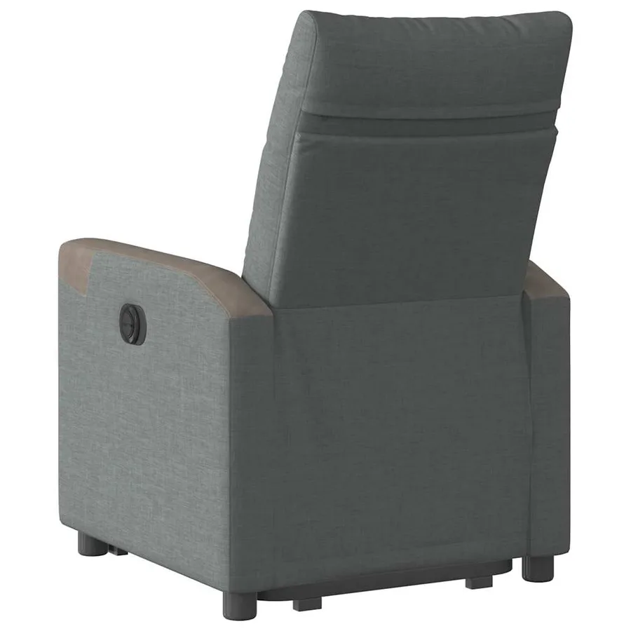 Fauteuil inclinable électrique gris foncé tissu - 7