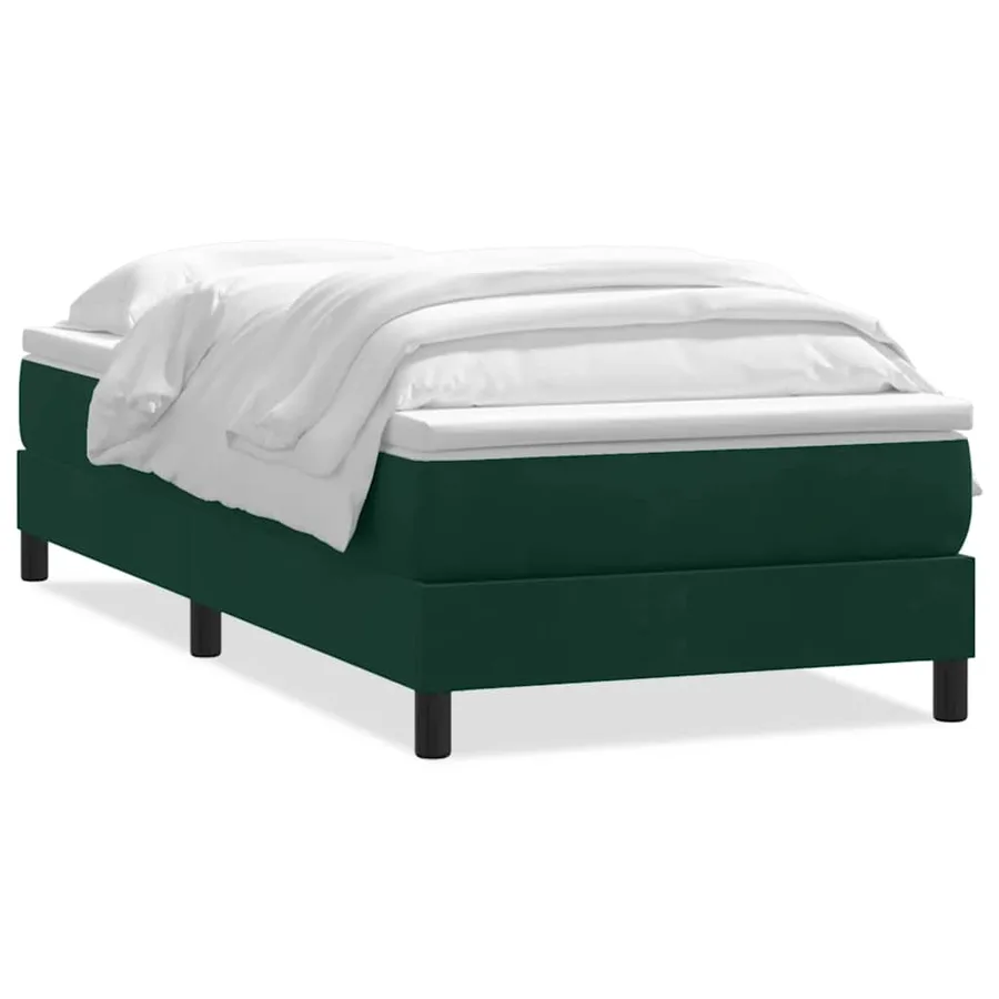 Sommier à lattes de lit sans matelas vert foncé 200x220 cm - 2