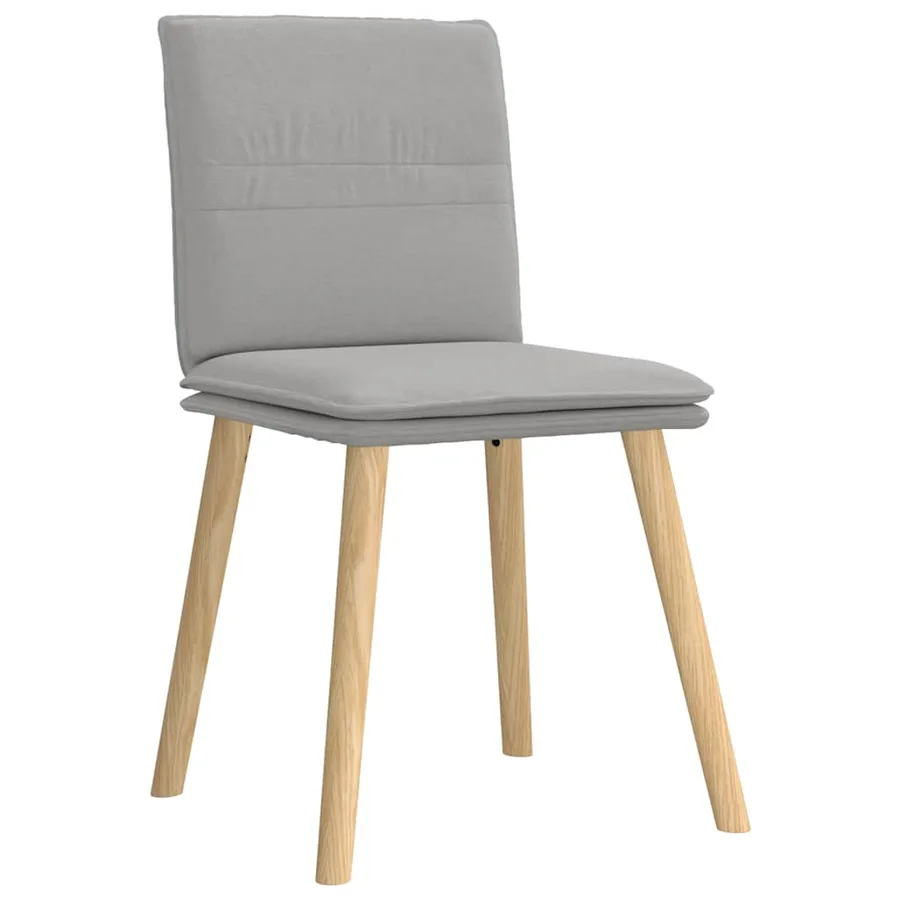 Chaises à manger lot de 6 gris nuage tissu - 3