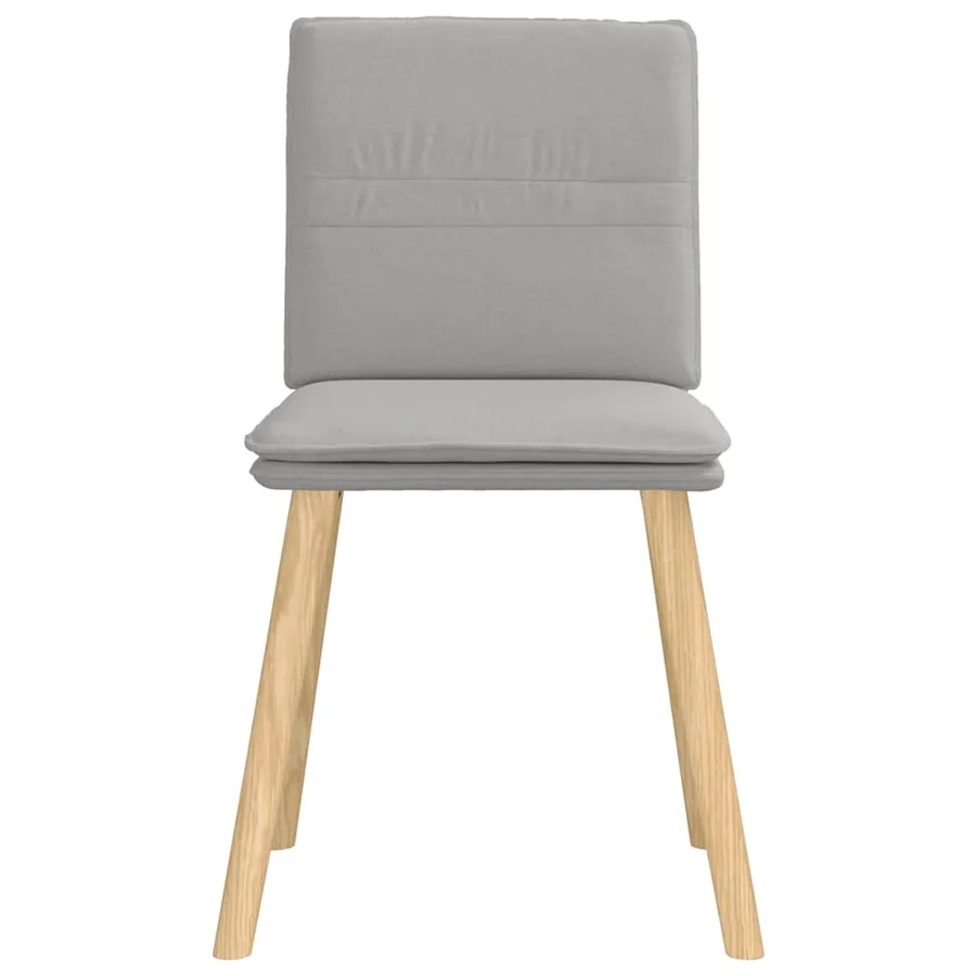 Chaises à manger lot de 6 gris nuage tissu - 4