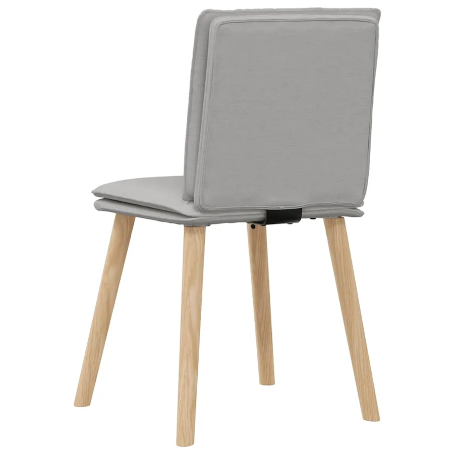 Chaises à manger lot de 6 gris nuage tissu - 6
