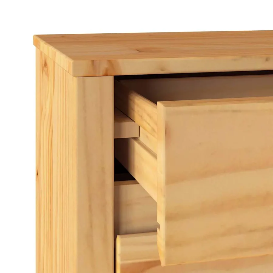 Table basse Drammen Chêne 45 x 35 x 56 cm Bois de pin massif - 9