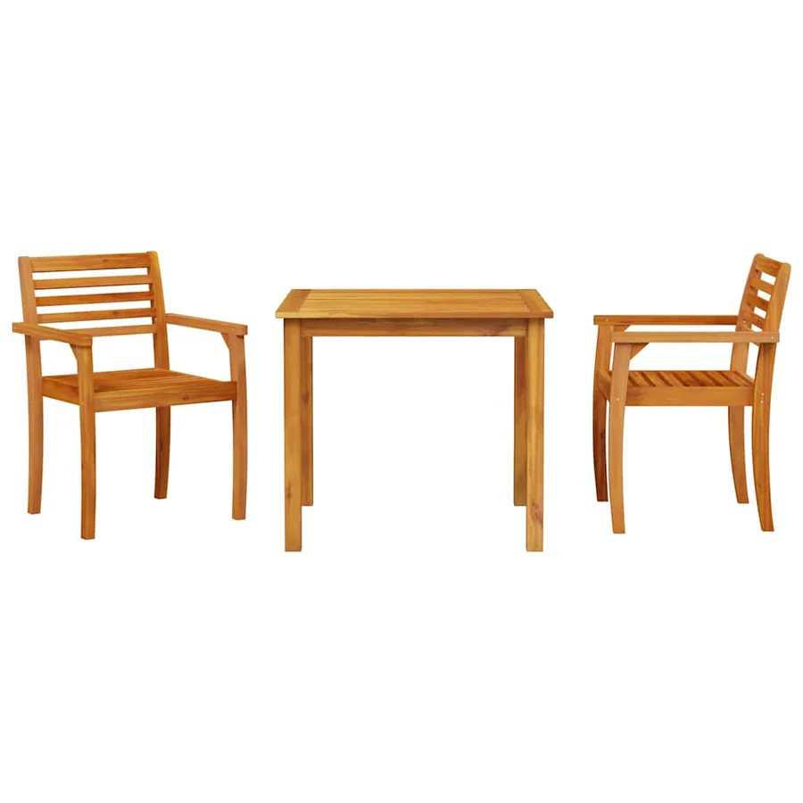Ensemble de salle à manger pour jardin 3 pcs Marron - 7