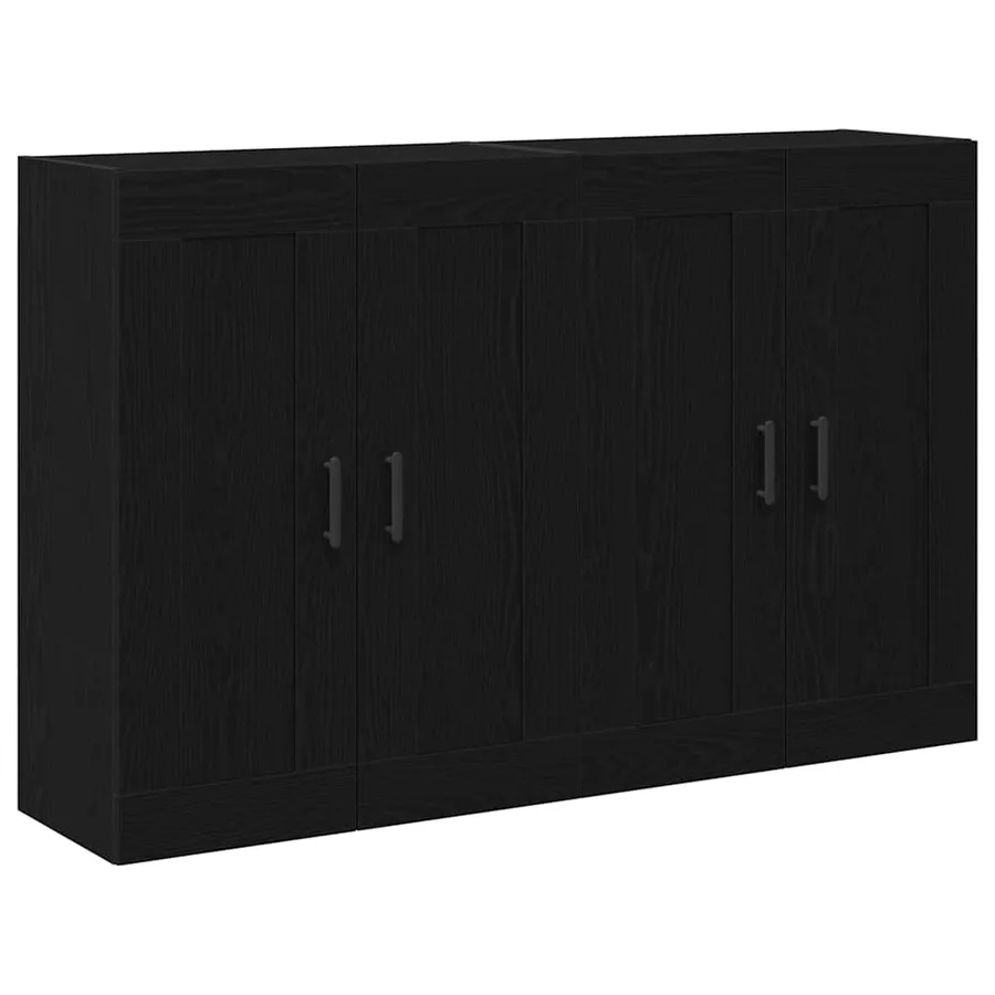 Meuble mural Montage mural 2 pcs Chêne noir 69,5 x 34 x 90 cm - 2
