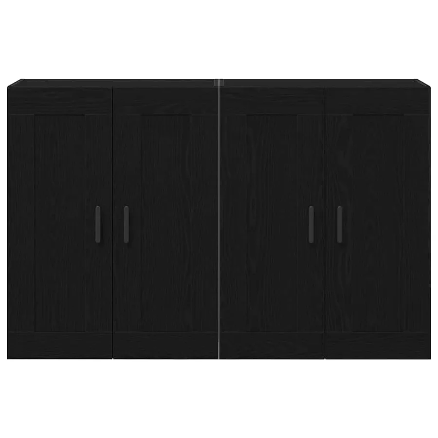 Meuble mural Montage mural 2 pcs Chêne noir 69,5 x 34 x 90 cm - 6