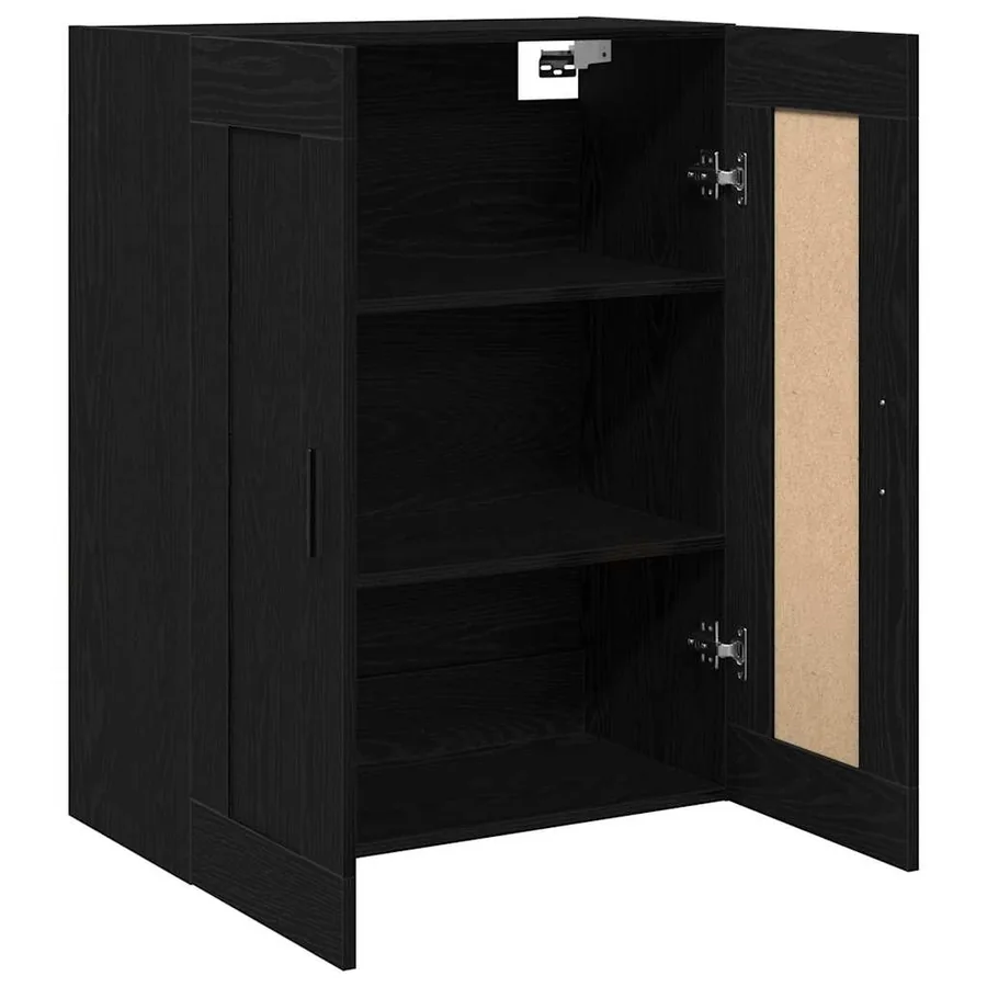 Meuble mural Chêne noir 69,5 x 34 x 90 cm Bois d'ingénierie
