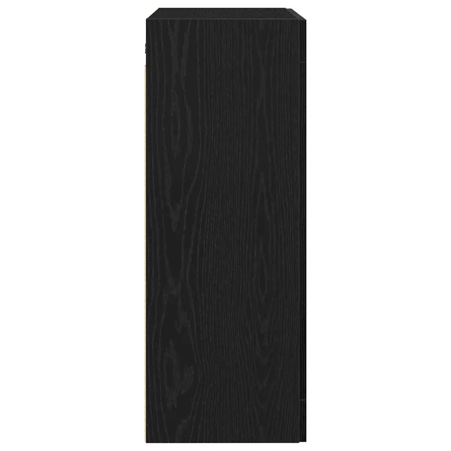 Meuble mural Chêne noir 69,5 x 34 x 90 cm Bois d'ingénierie - 3