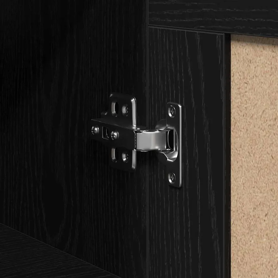 Meuble mural Chêne noir 69,5 x 34 x 90 cm Bois d'ingénierie - 4