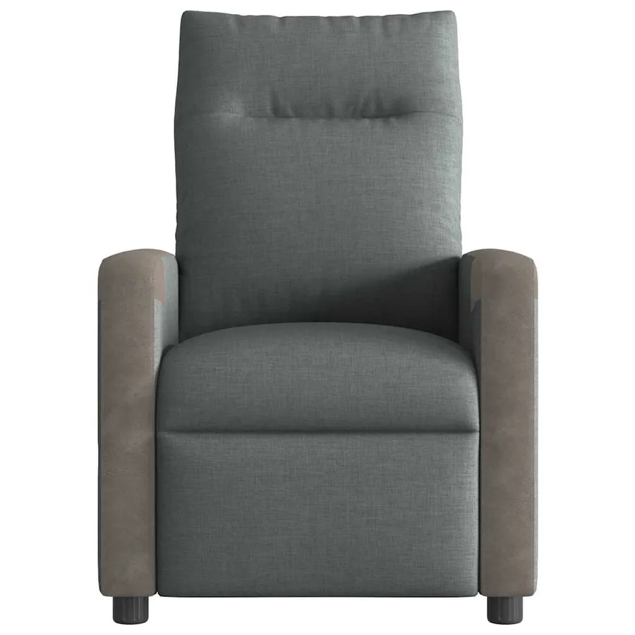 Fauteuil inclinable Gris foncé Tissu - 3